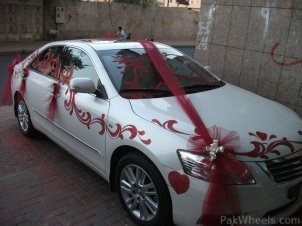 wedding car decoration without flowers